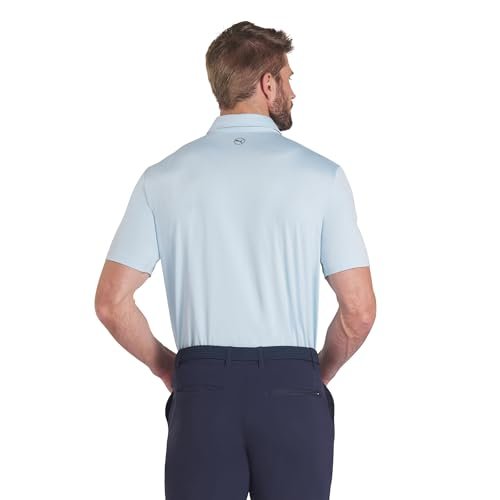 PUMA Men's Mattr Brigade Polo - Deep Navy - ash Gray - Small