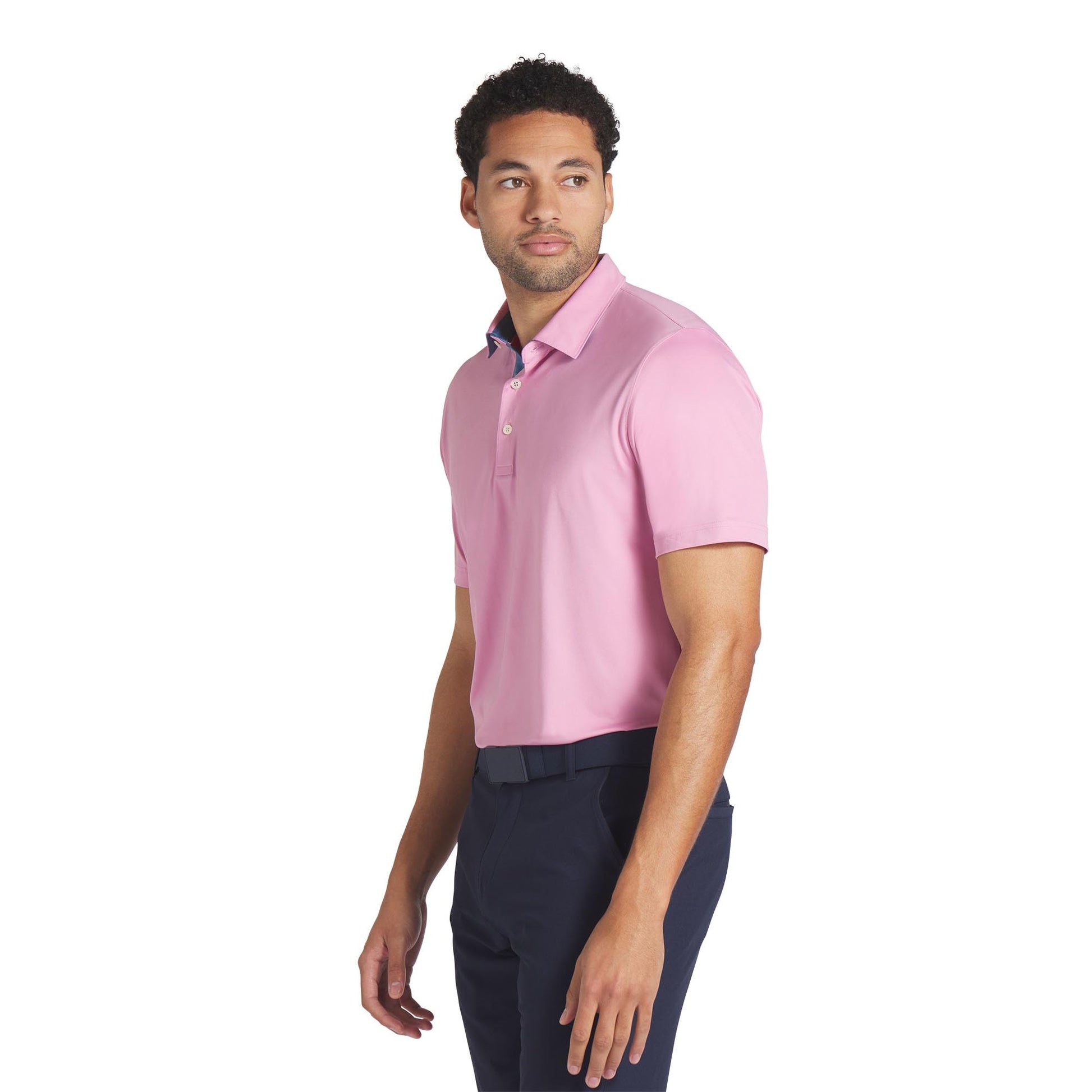 PUMA Men's Mattr Brigade Polo - White Glow - ash Gray - Small