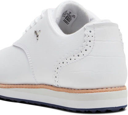 PUMA Women's Avant Golf Shoes - 7 - Puma White - deep Navy - sand Dune