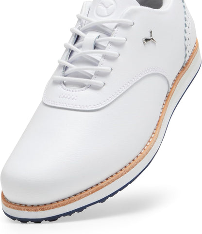 PUMA Women's Avant Golf Shoes - 7 - Puma White - deep Navy - sand Dune