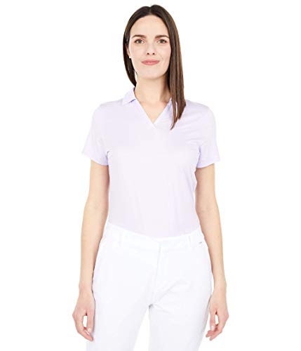 PUMA Women's Cloudspun Free Polo - Large - Light Lavender Heather