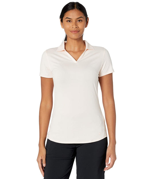 PUMA Women's Cloudspun Free Polo - X - Large - Cloud Pink Heather