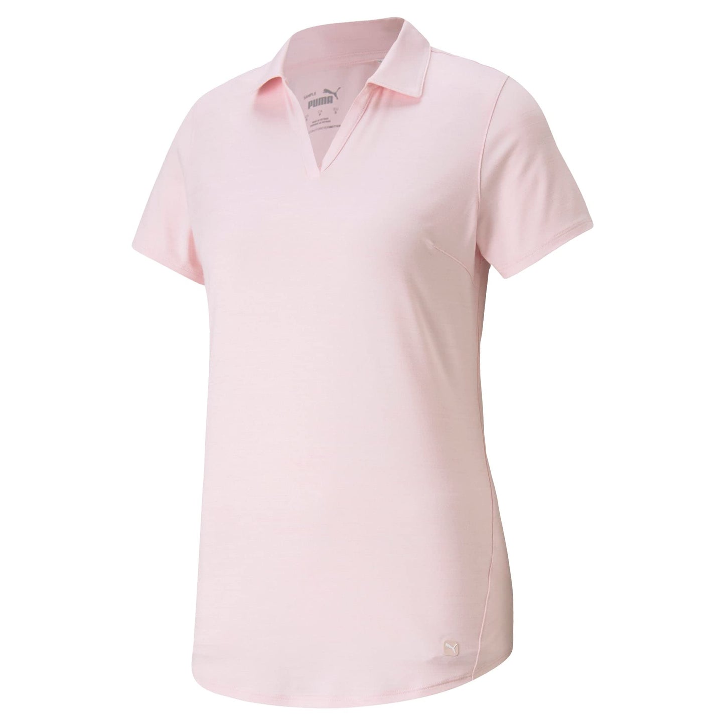 PUMA Women's Cloudspun Free Polo - X - Large - Cloud Pink Heather