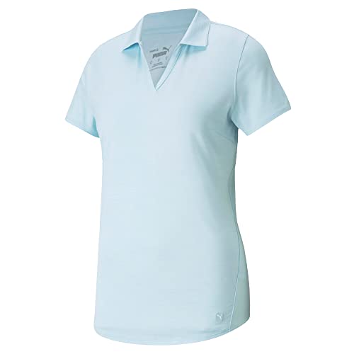 PUMA Women's Cloudspun Free Polo - XX - Large - Corydalis Blue Heather