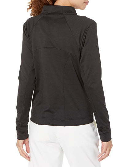 PUMA Women's Cloudspun Heather Full Zip Jacket - X - Small - Puma Black Heather