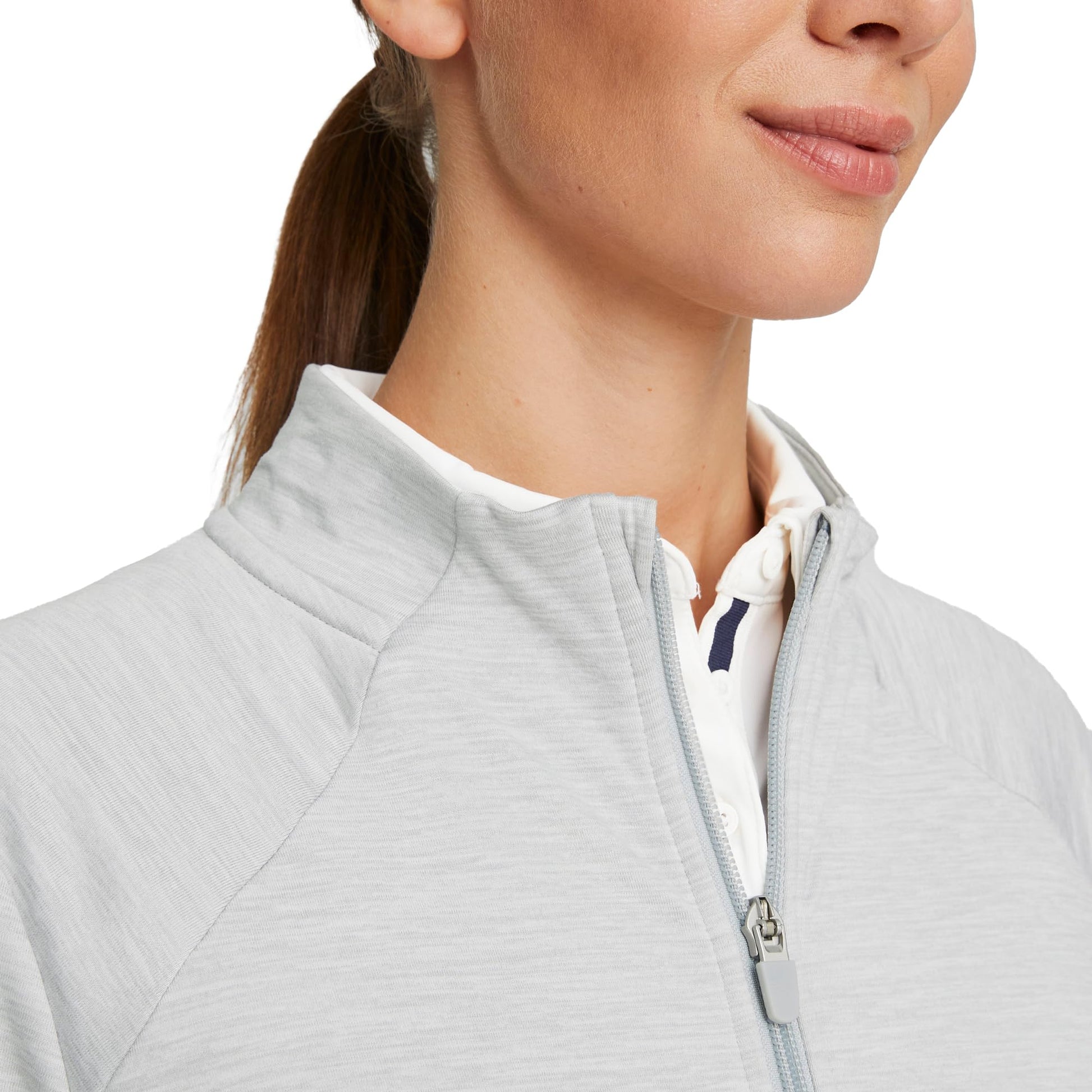 PUMA Women's Cloudspun Heather Full Zip Jacket - X - Small - Puma Black Heather