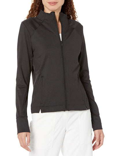 PUMA Women's Cloudspun Heather Full Zip Jacket - X - Small - Puma Black Heather