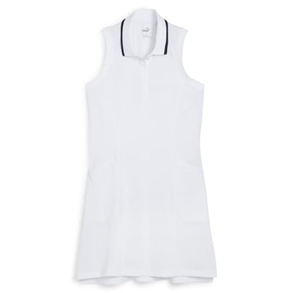 PUMA Women's Everyday Pique Dress - Large - White Glow