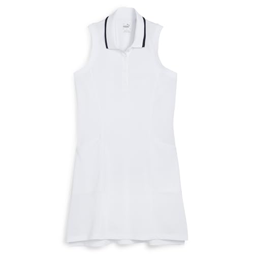 PUMA Women's Everyday Pique Dress - Large - White Glow