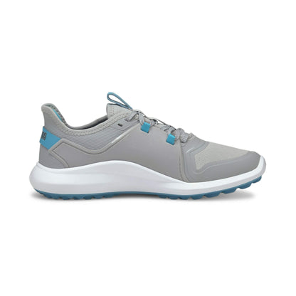 PUMA Women's Ignite Fasten8 Golf Shoe - High Rise Puma Silver Scuba Blue - 6