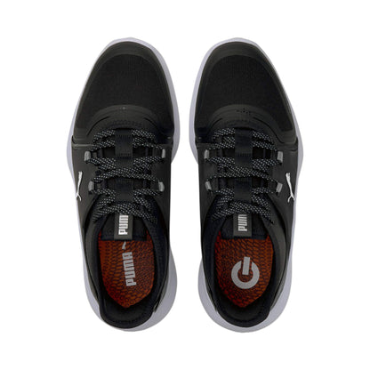 PUMA Women's Ignite Fasten8 Golf Shoe - High Rise Puma Silver Scuba Blue - 6