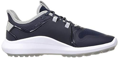 PUMA Women's Ignite Fasten8 Golf Shoe - High Rise Puma Silver Scuba Blue - 6