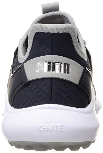 PUMA Women's Ignite Fasten8 Golf Shoe - High Rise Puma Silver Scuba Blue - 6