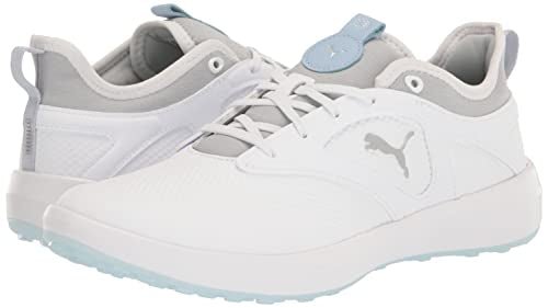 PUMA Women's Ignite Malibu Golf Shoe - 12 - Puma Navy - icy Blue - p