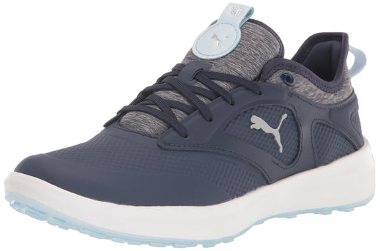 PUMA Women's Ignite Malibu Golf Shoe - 12 - Puma Navy - icy Blue - p