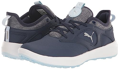 PUMA Women's Ignite Malibu Golf Shoe - 12 - Puma Navy - icy Blue - p