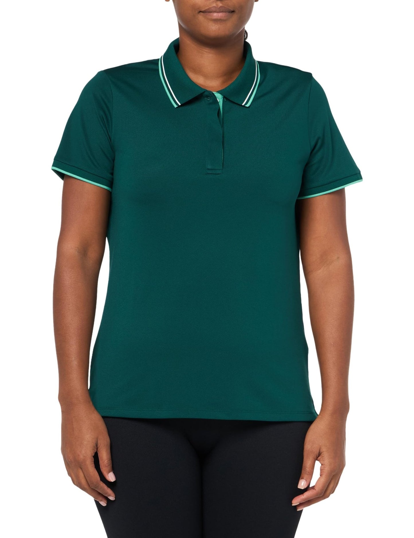 PUMA Women's Range Sl Pique Top - Large - Dark Myrtle