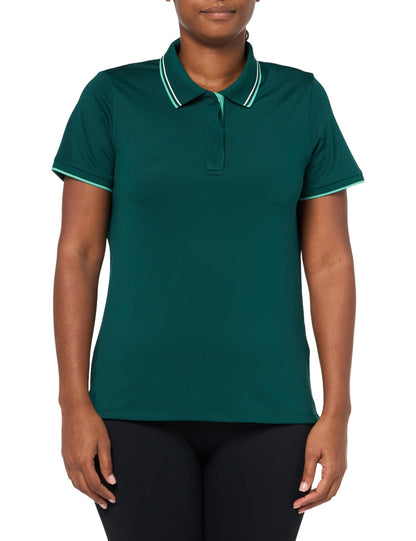 PUMA Women's Range Sl Pique Top - Large - Dark Myrtle