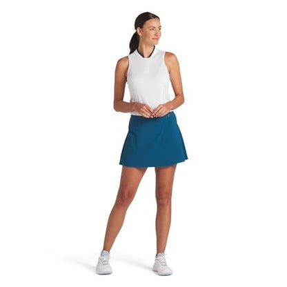 PUMA Women's Range Sl Pique Top - Large - Dark Myrtle