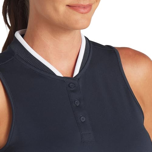 PUMA Women's Range Sl Pique Top - Large - Dark Myrtle