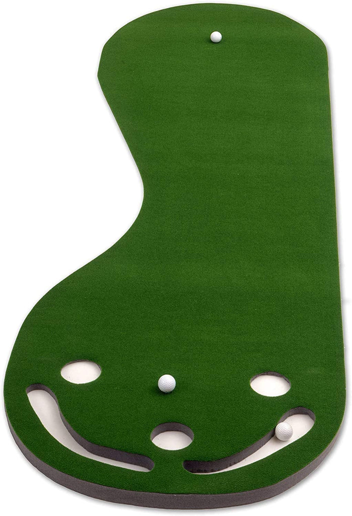 PUTT-A-BOUT Par Three Golf Putting Green (3' X 9') - Green - Par Three