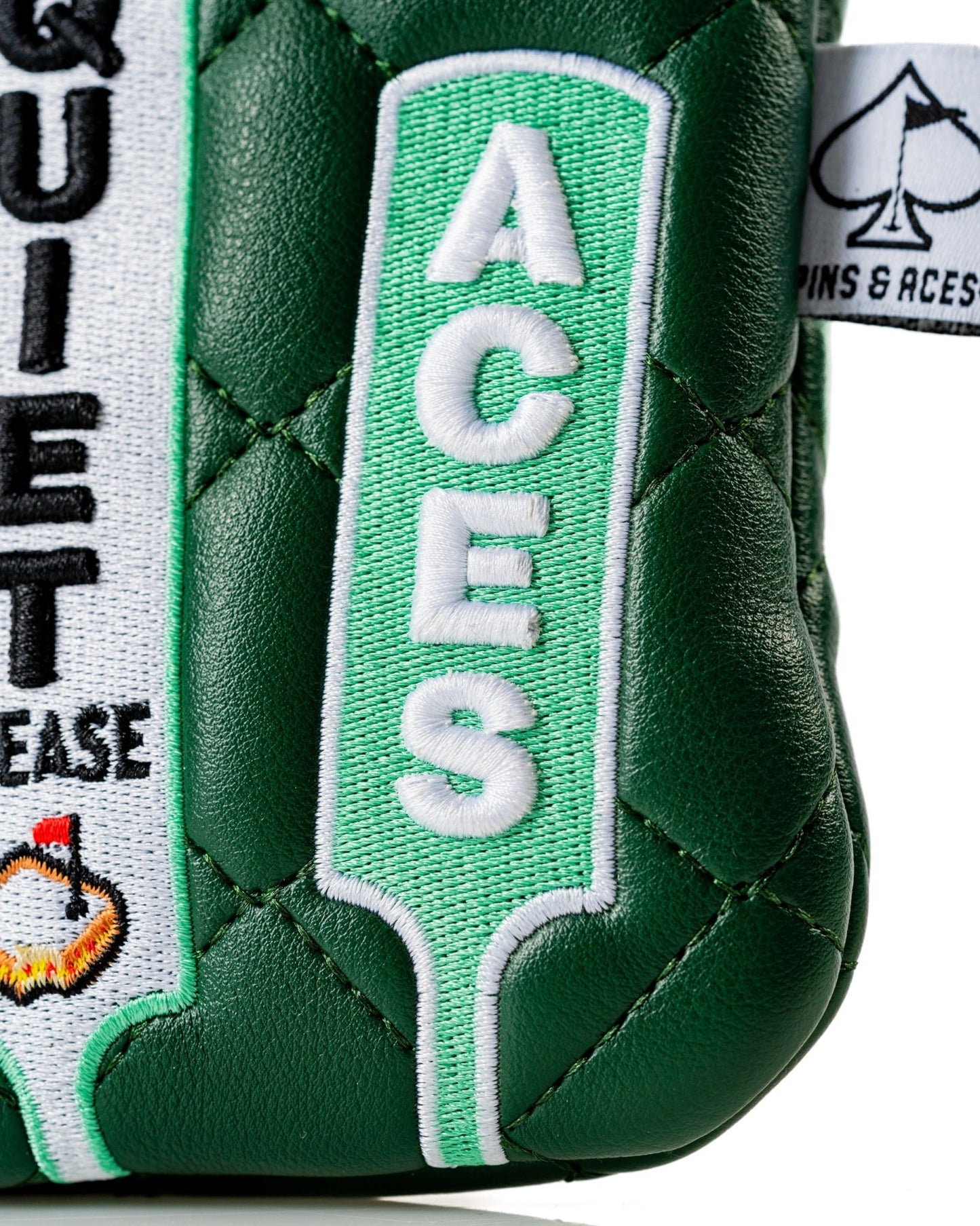 Quiet Please - Mallet Cover - Pins and Aces