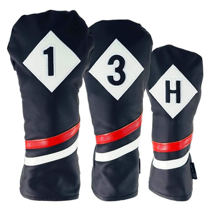 Ram Golf Premium Vintage Style PU Leather Headcovers - 3 pcs set - 1,3,X - 