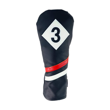 Ram Golf Premium Vintage Style PU Leather Headcovers - 3 - Wood - 