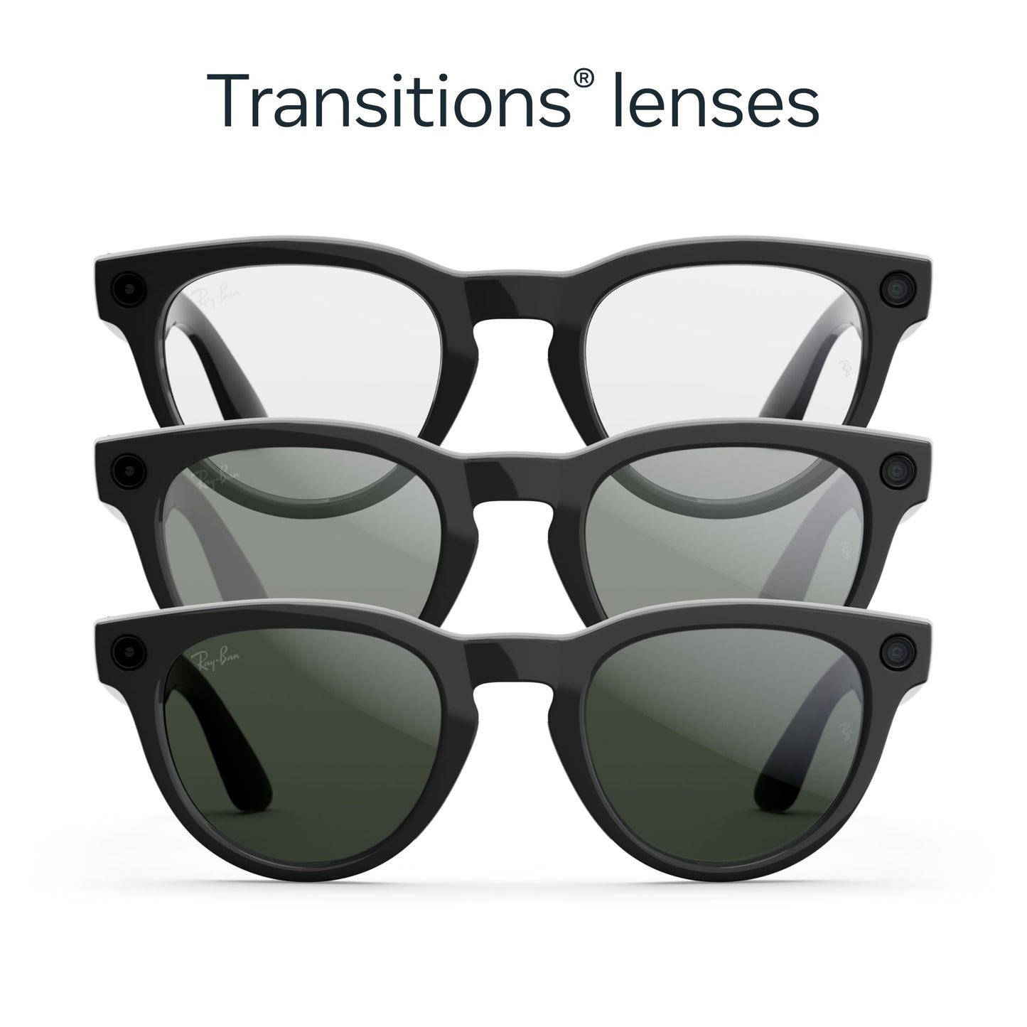 Ray - Ban | Meta Headliner (Gen 2) - Shiny Black, Transitions® Sapphire lenses - Ray - Ban
