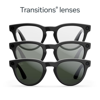 Ray - Ban | Meta Headliner (Gen 2) - Shiny Black, Transitions® Sapphire lenses - Ray - Ban