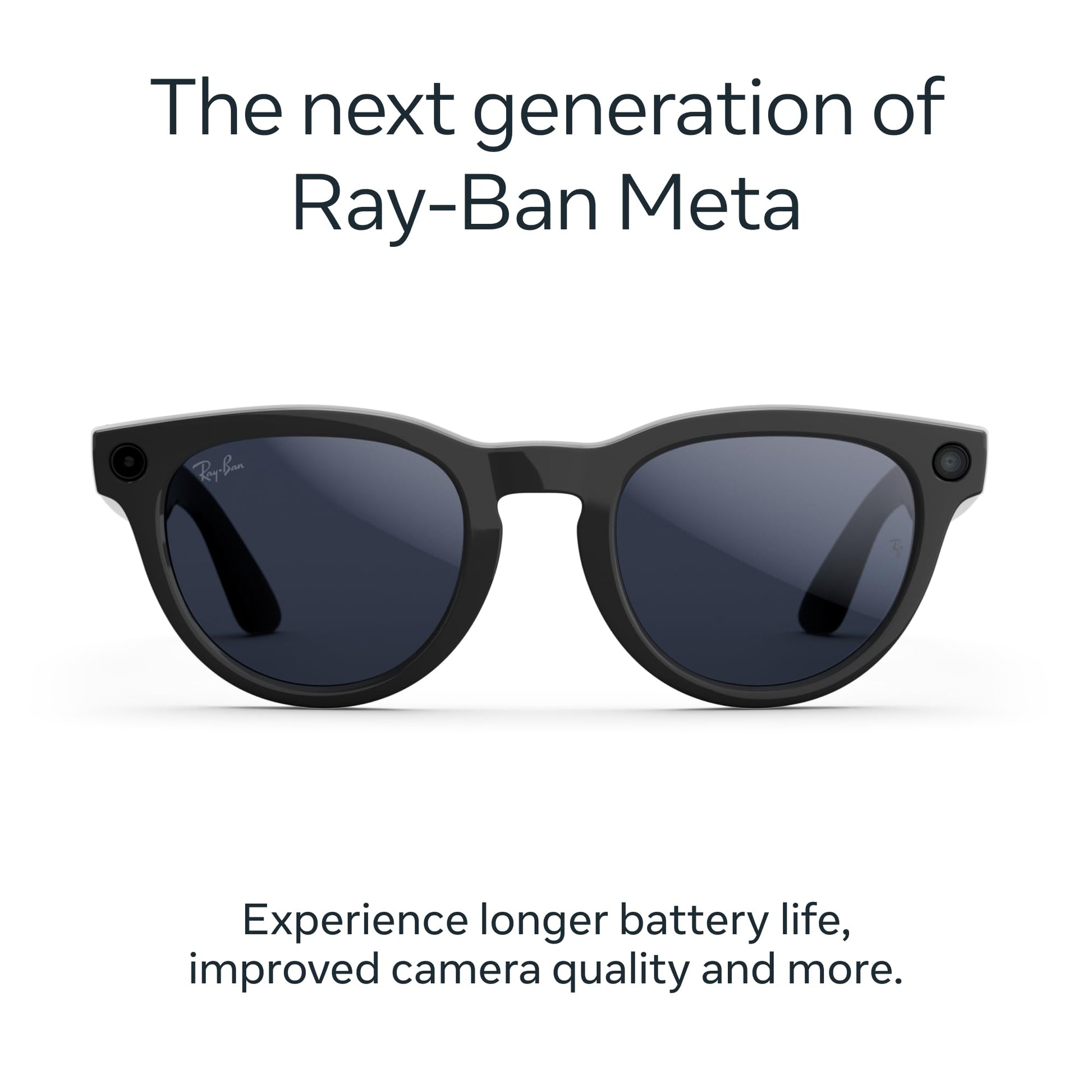 Ray - Ban | Meta Headliner (Gen 2) - Shiny Black, Transitions® Sapphire lenses - Ray - Ban