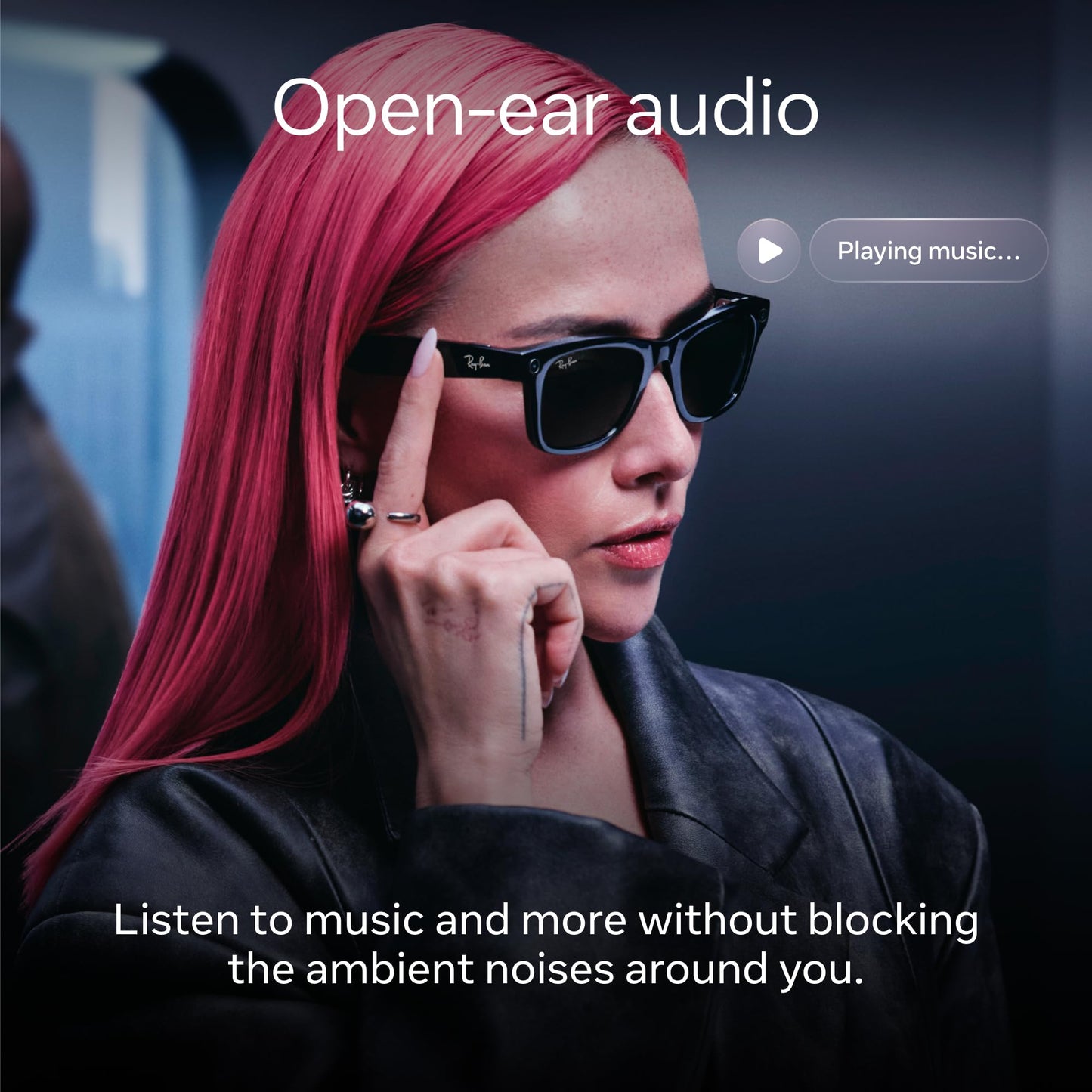 Ray - Ban | Meta Headliner (Gen 2) - Shiny Black, Transitions® Sapphire lenses - Ray - Ban