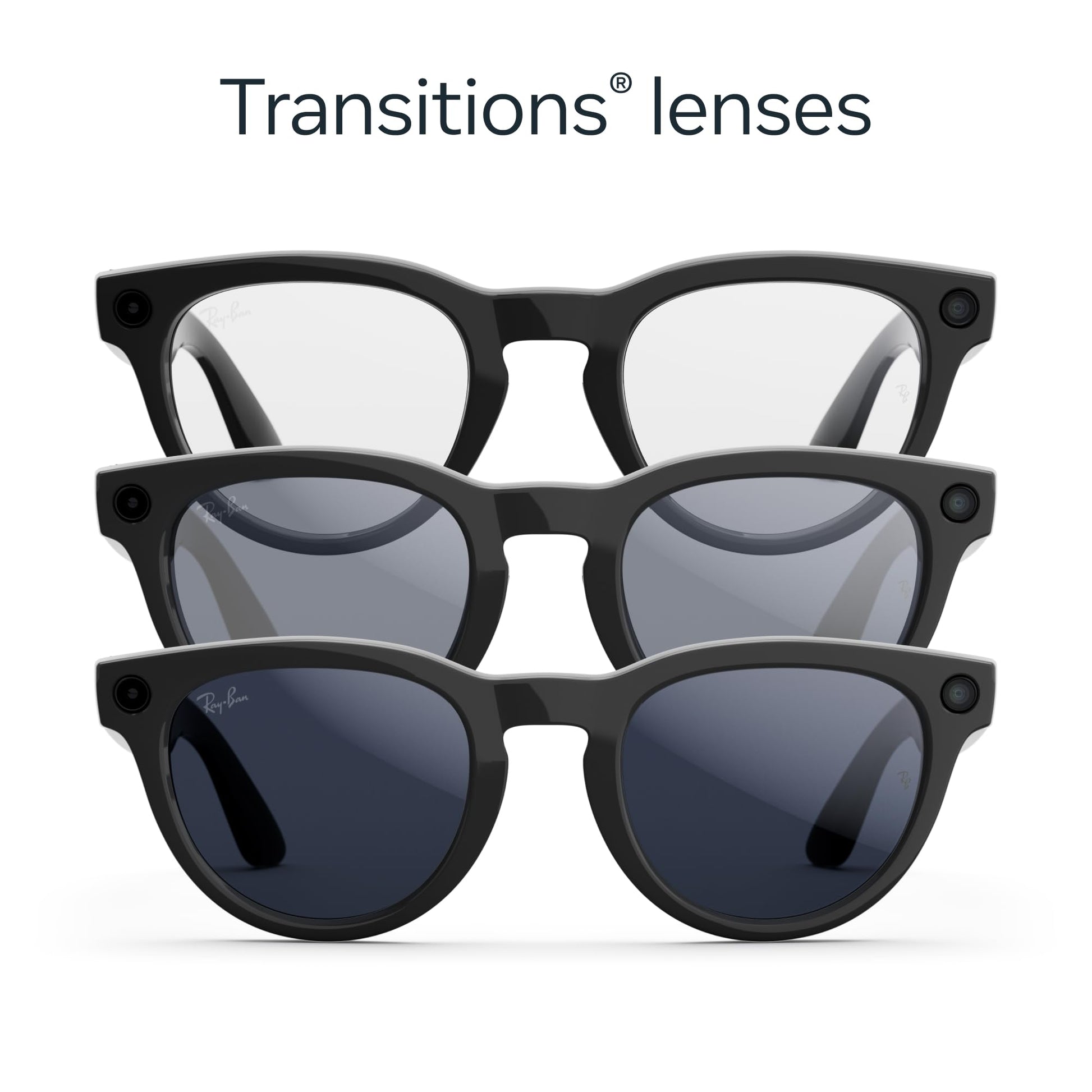 Ray - Ban | Meta Headliner (Gen 2) - Shiny Black, Transitions® Sapphire lenses - Ray - Ban