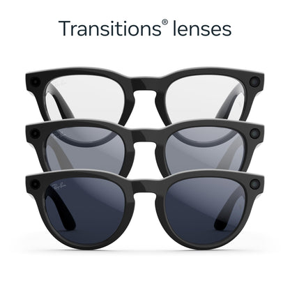 Ray - Ban | Meta Headliner (Gen 2) - Shiny Black, Transitions® Sapphire lenses - Ray - Ban