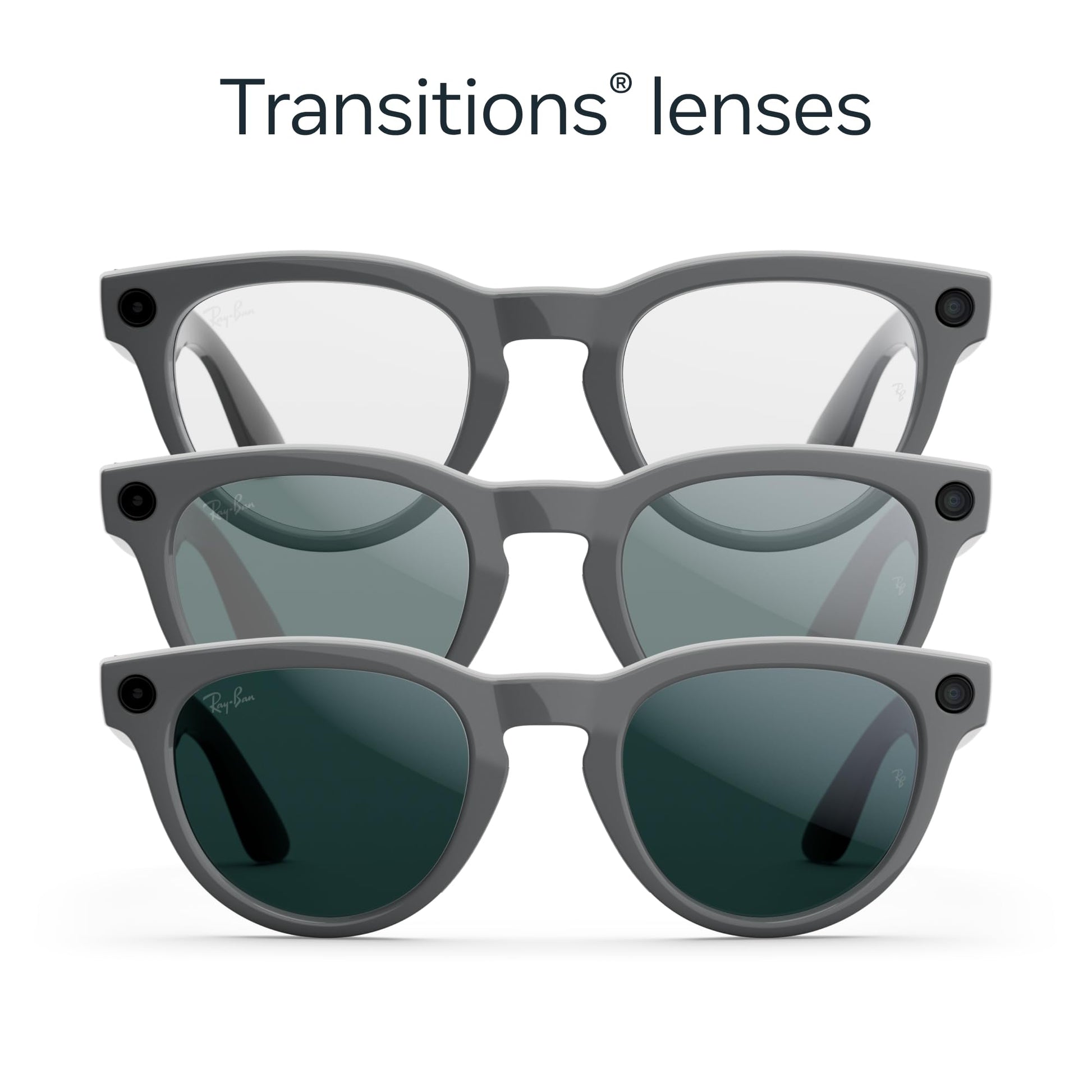 Ray - Ban | Meta Headliner (Gen 2) - Shiny Black, Transitions® Sapphire lenses - Ray - Ban