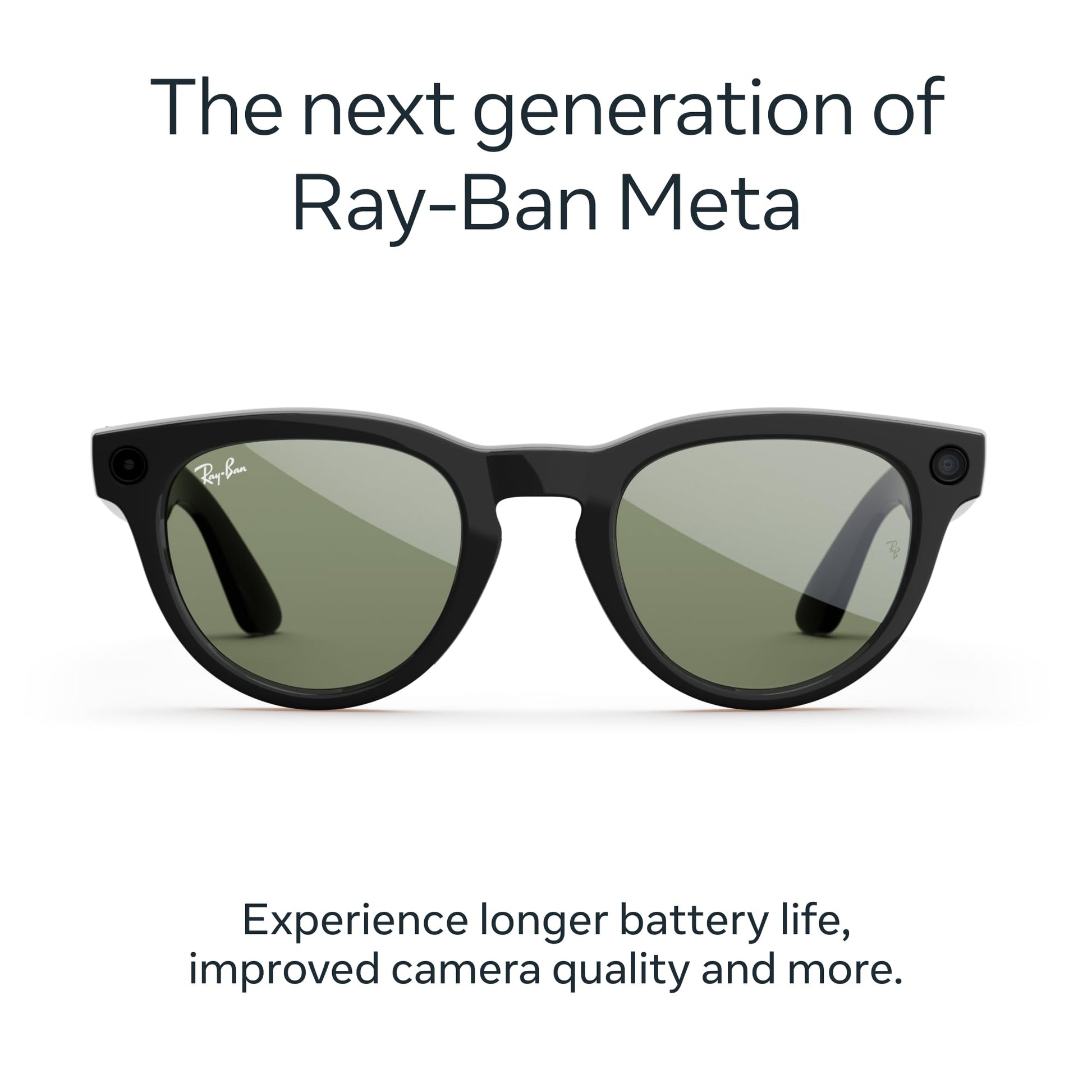 Ray - Ban | Meta Headliner (Gen 2) - Shiny Black, Transitions® Sapphire lenses - Ray - Ban