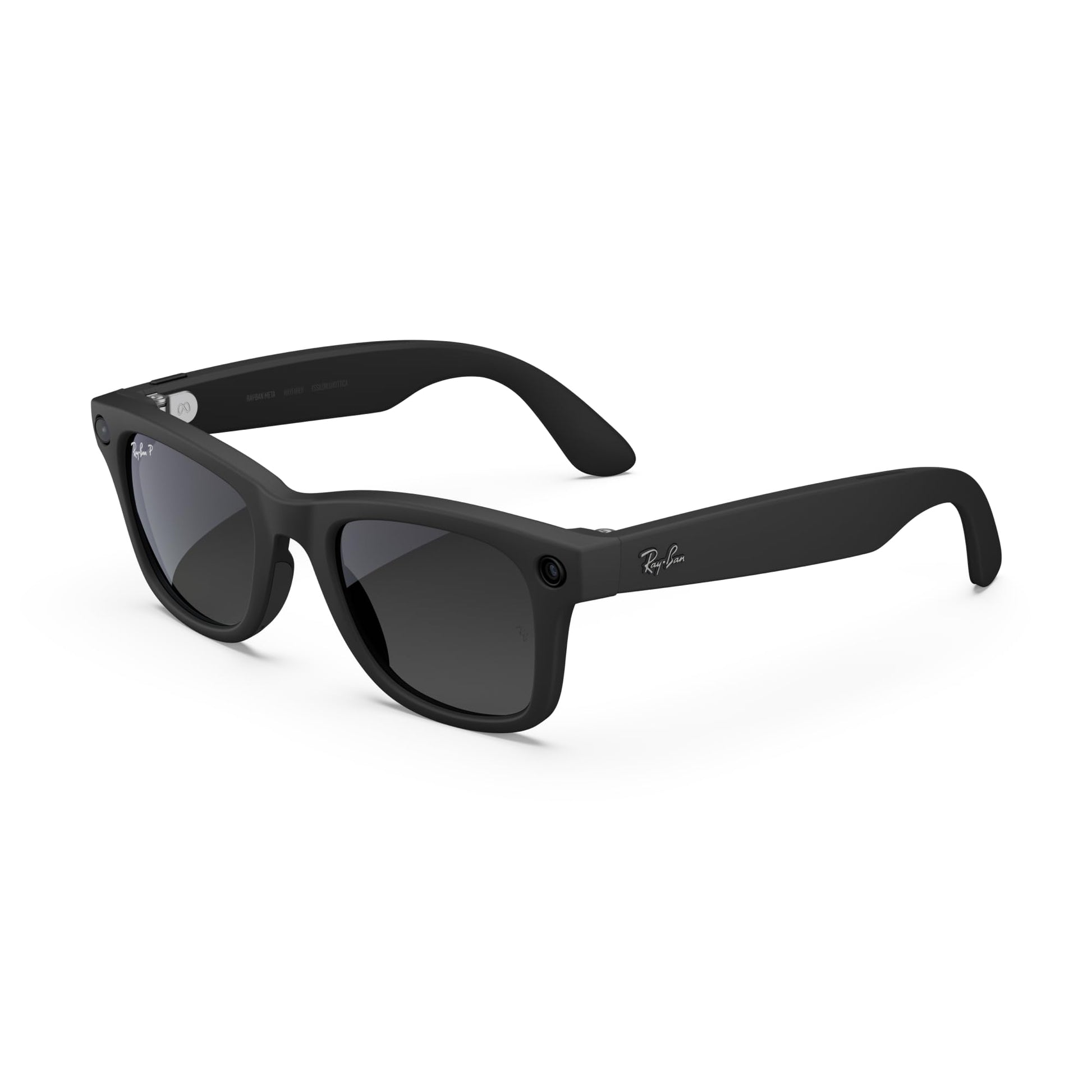 Ray - Ban | Meta Wayfarer Large (Gen 2) - Matte Black, Polarized Gradient Graphite lenses - Ray - Ban