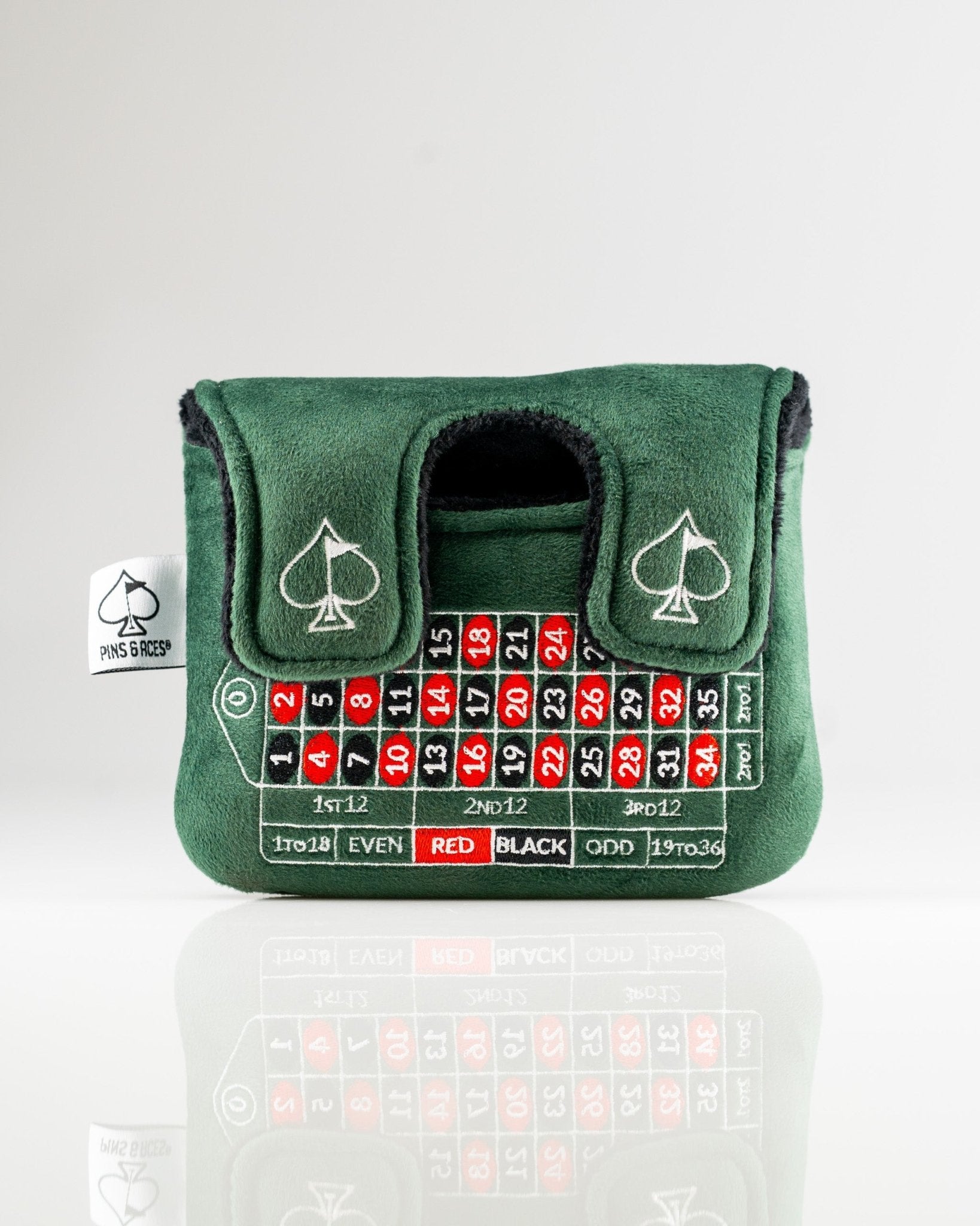 Roulette - Center Shaft Mallet Putter Cover - Pins and Aces