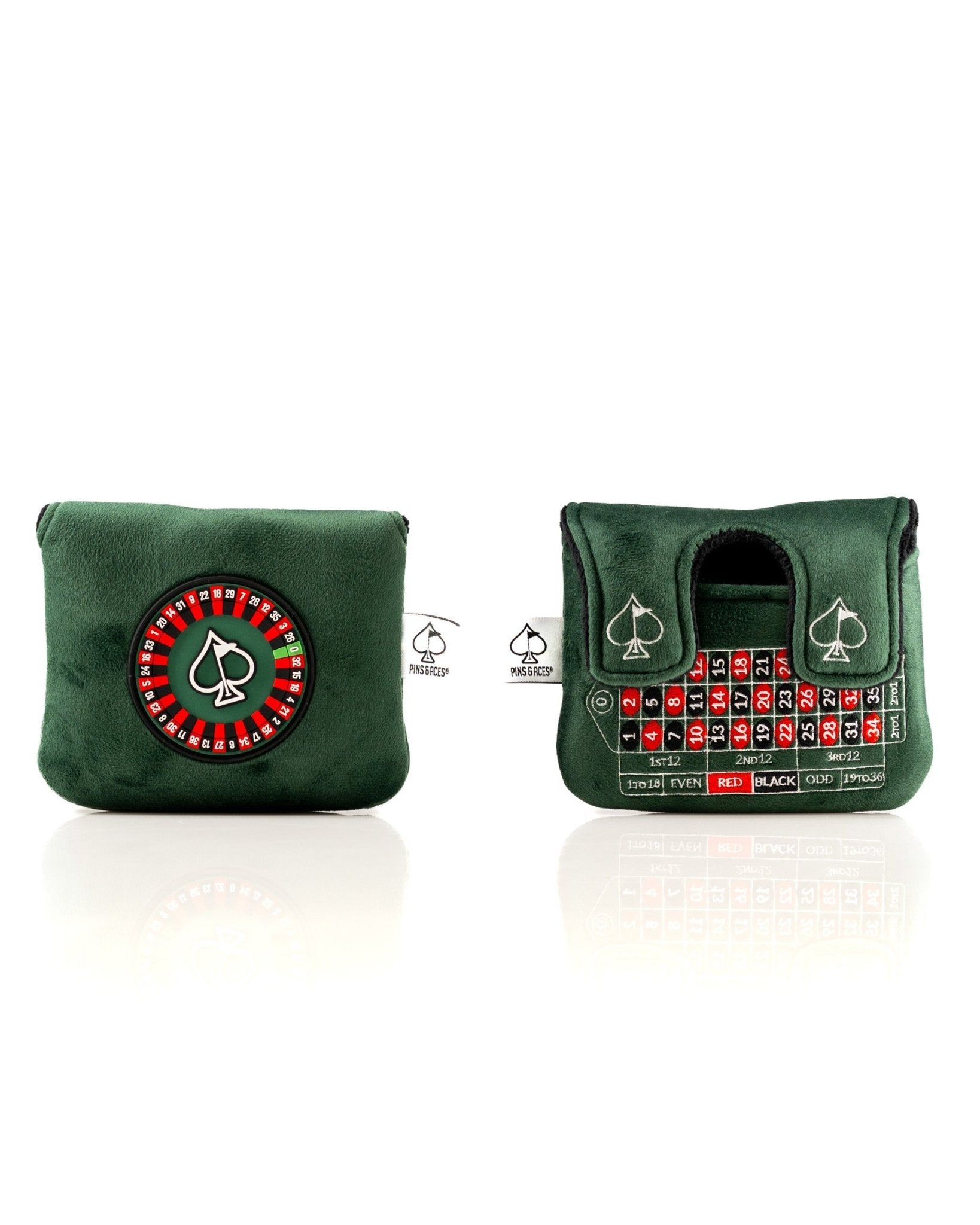 Roulette - Center Shaft Mallet Putter Cover - Pins and Aces