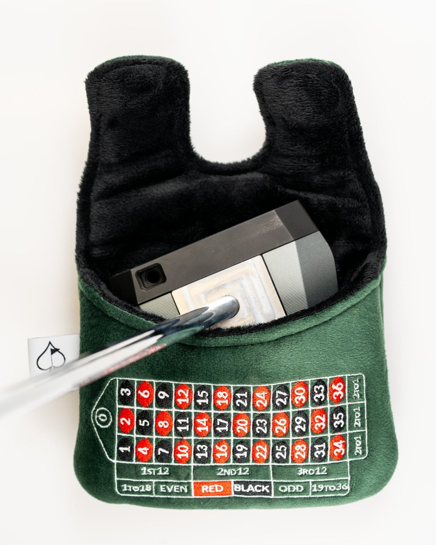 Roulette - Center Shaft Mallet Putter Cover - Pins and Aces