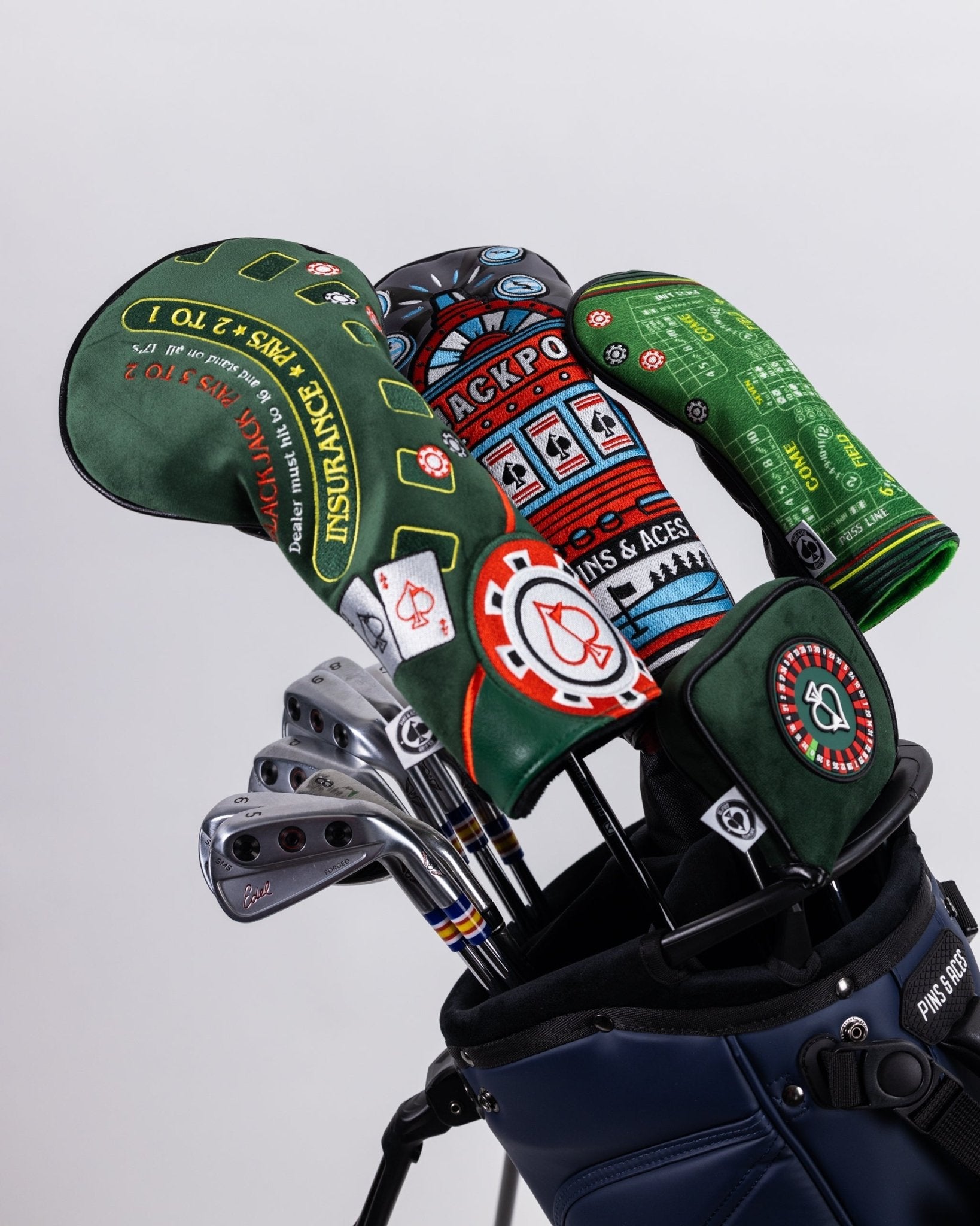 Roulette - Mallet Putter Cover - Pins and Aces