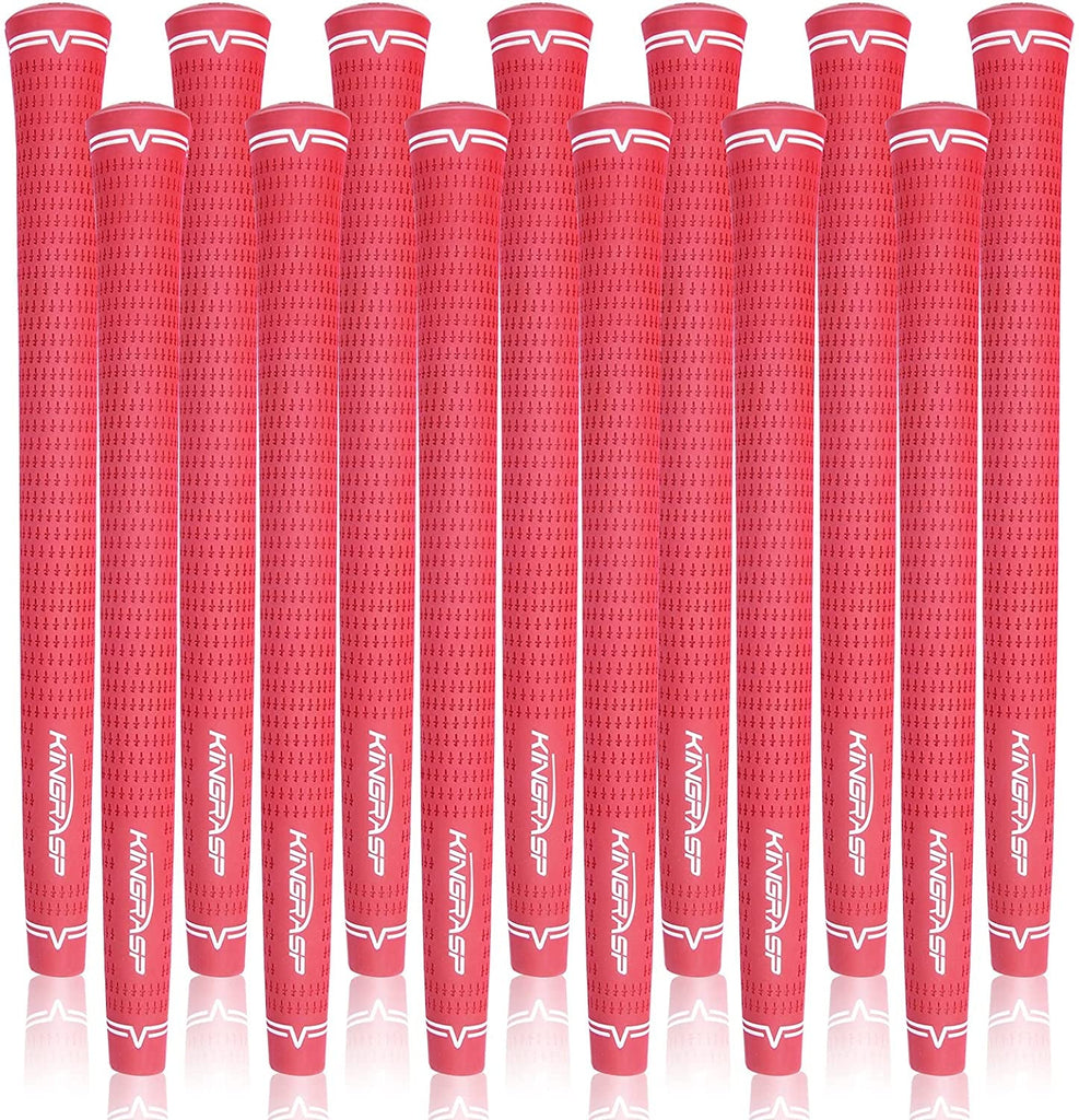 Rubber Golf Club Grips Golf Grips Kit - Red - Midesize