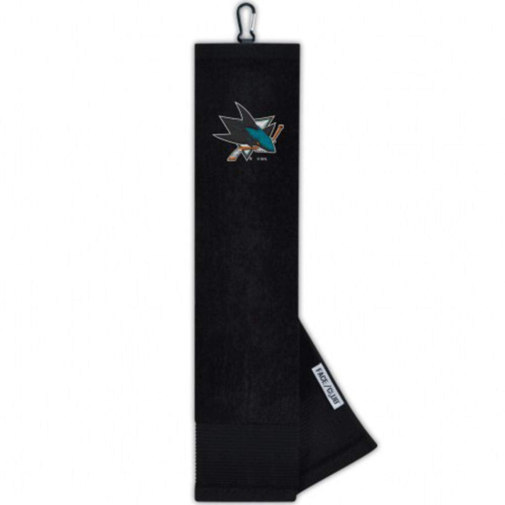San Jose Sharks Face/Club Tri-Fold Embroidered Towel |Team Effort - Team Effort