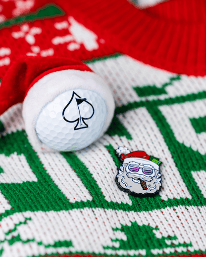 Santa the Degenerate Ball Marker - Pins and Aces