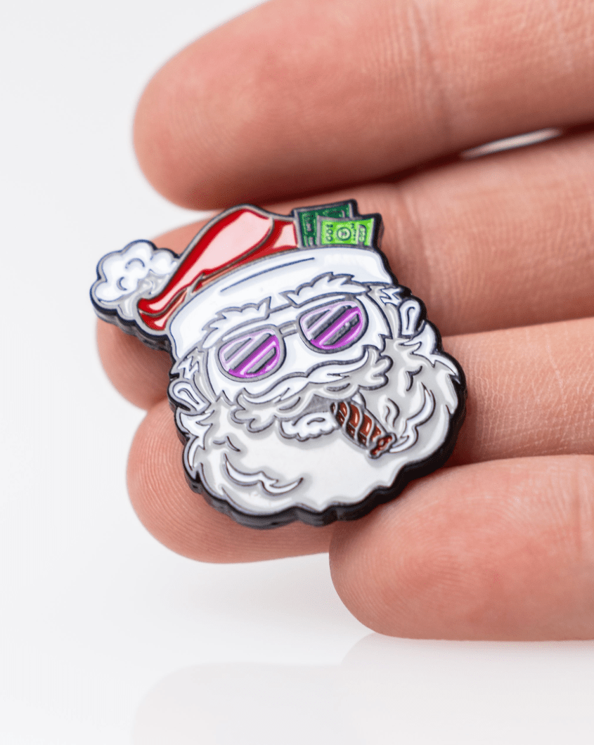 Santa the Degenerate Ball Marker - Pins and Aces