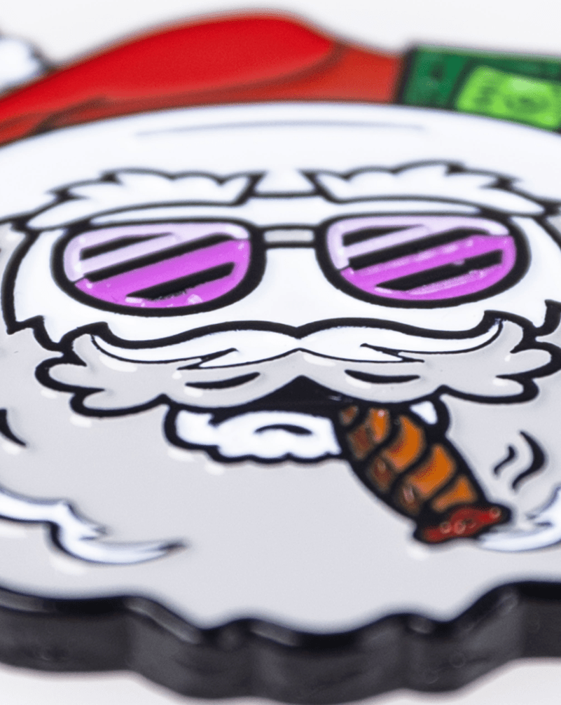 Santa the Degenerate Ball Marker - Pins and Aces