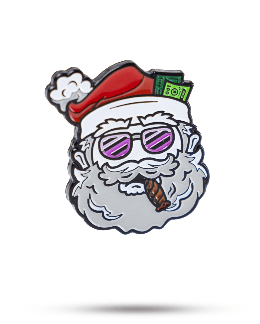 Santa the Degenerate Ball Marker - Pins and Aces