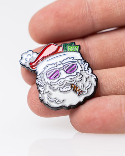 Santa the Degenerate Ball Marker - Pins and Aces