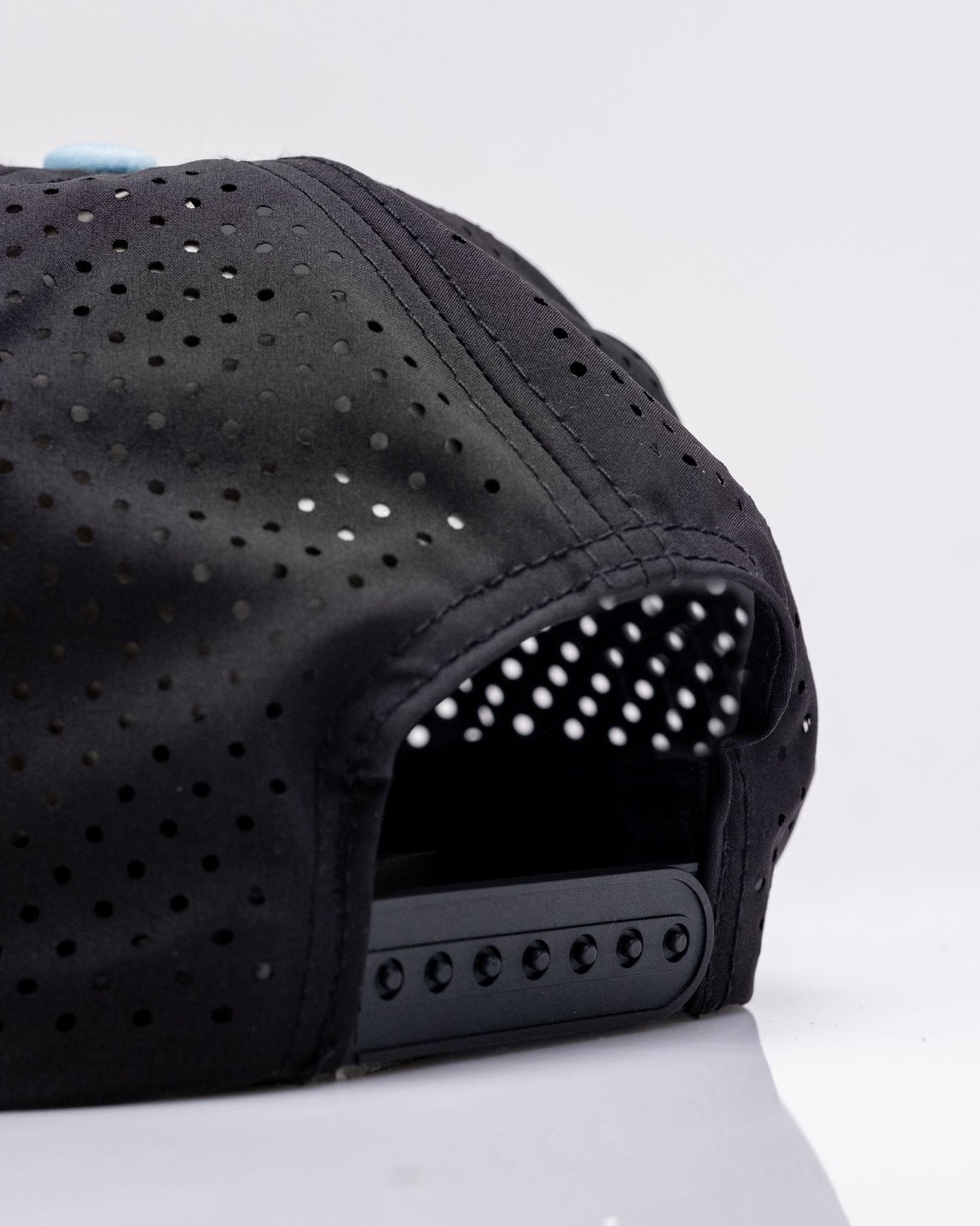 Sasquatch Black - Perforated Rope Hat - Pins and Aces