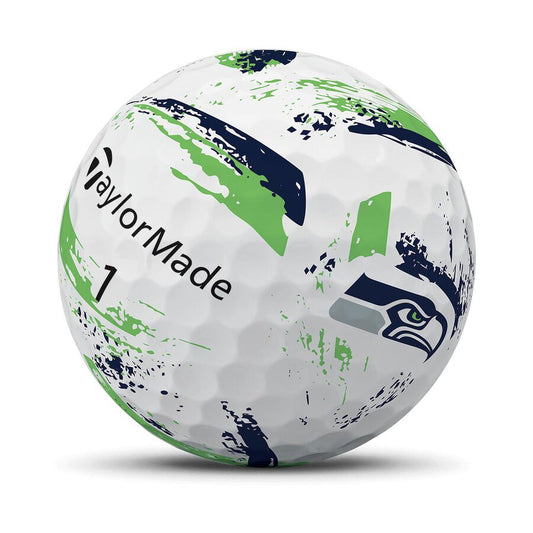 Seattle Seahawks SpeedSoft Ink Golf Balls - TaylorMade Team